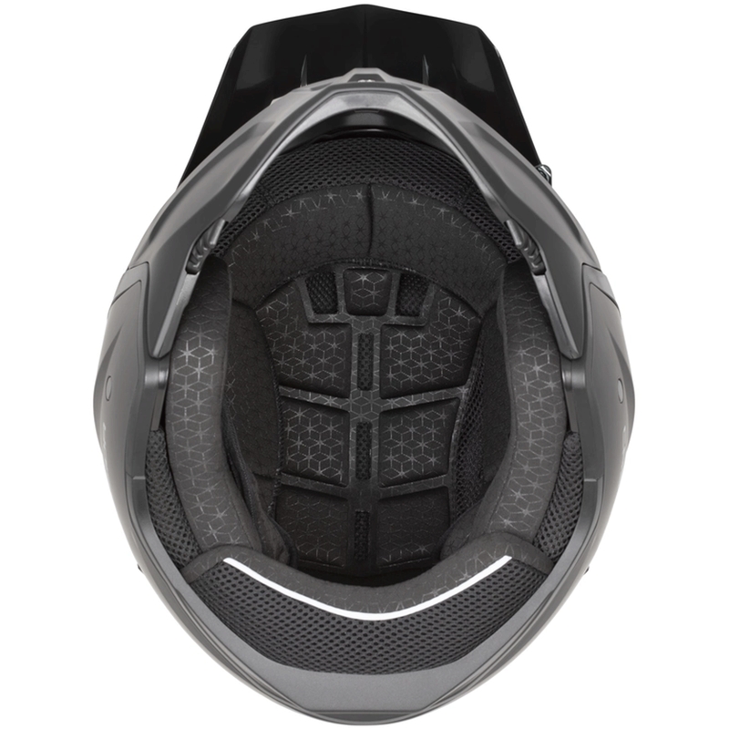 Casco modular de moto Cassida Cross Country Code verde-gris-negro mate