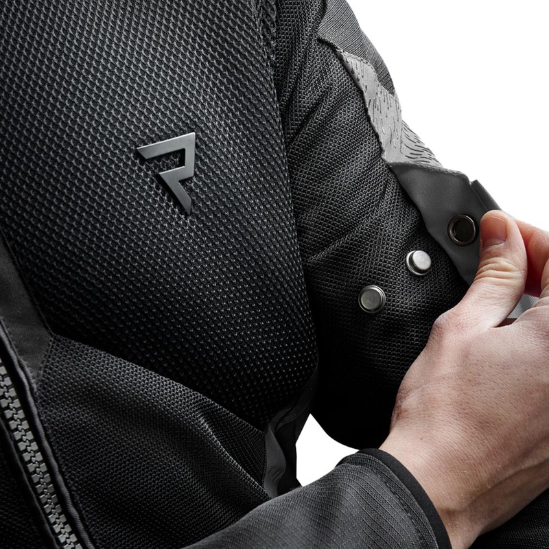 Chaqueta de moto Rebelhorn Jax negra-gris