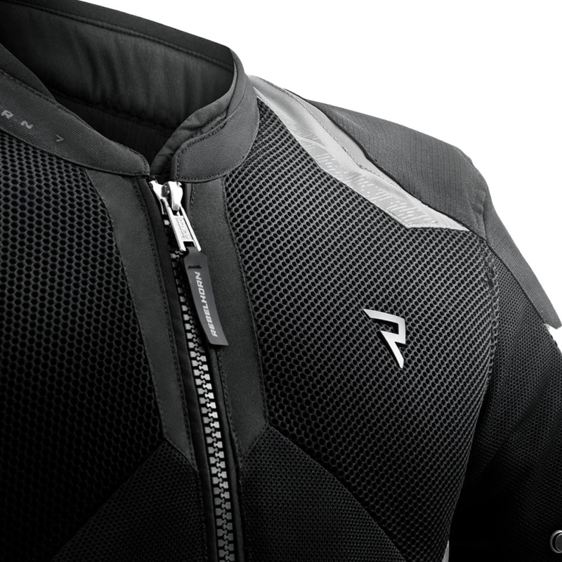 Chaqueta de moto Rebelhorn Jax negra-gris