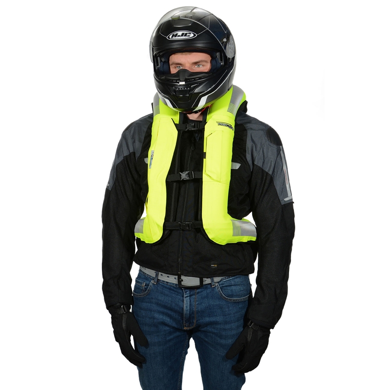 Chaleco airbag HELITE Turtle 2 amarillo fluorescente