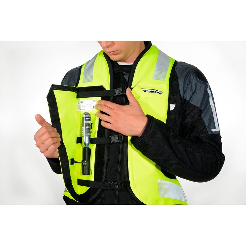 Chaleco airbag HELITE Turtle 2 amarillo fluorescente