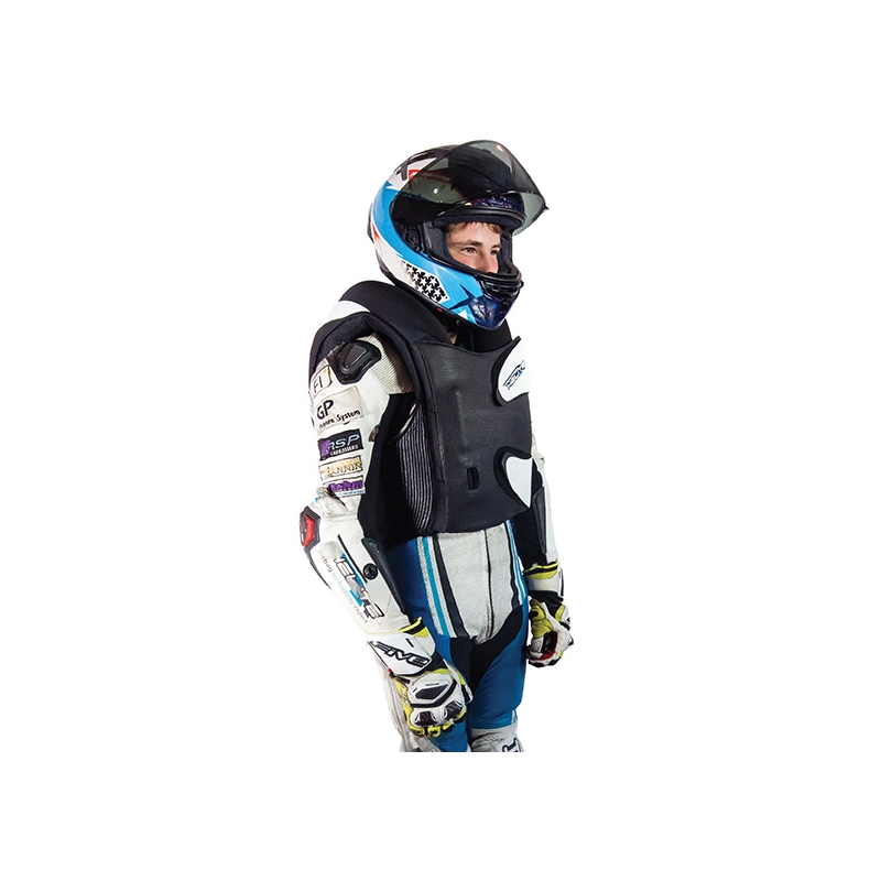 Chaleco airbag HELITE GP Air 2 blanco y negro