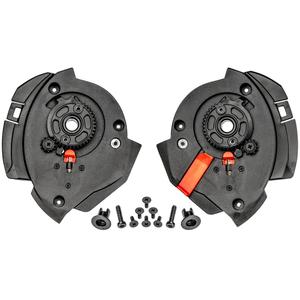 Mecanismo de visera Cassida Multiflip para cascos de motocicleta, negro