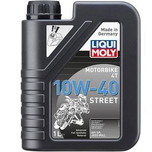 Aceite sintético para motor LIQUI MOLY para motocicletas 4T 10W40 Street, 1 litro