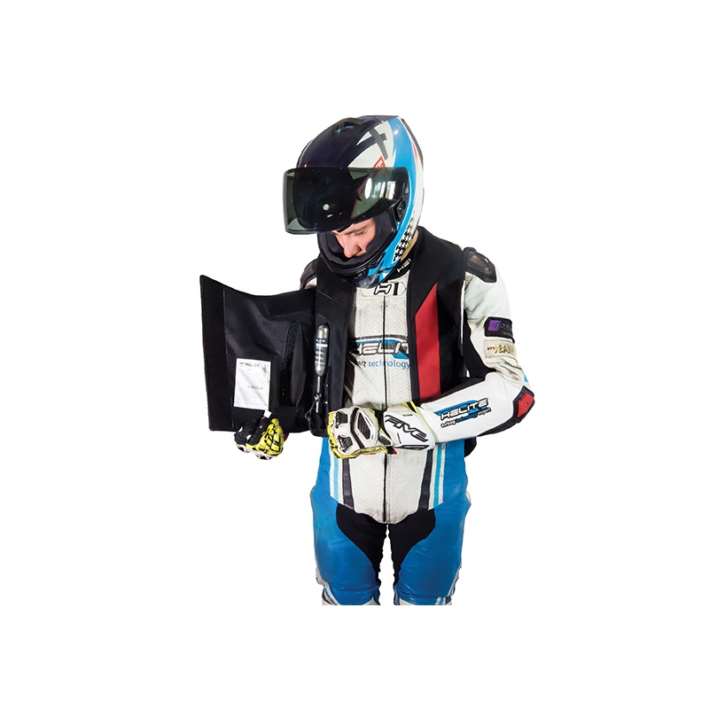 Chaleco airbag HELITE GP Air 2 blanco y negro