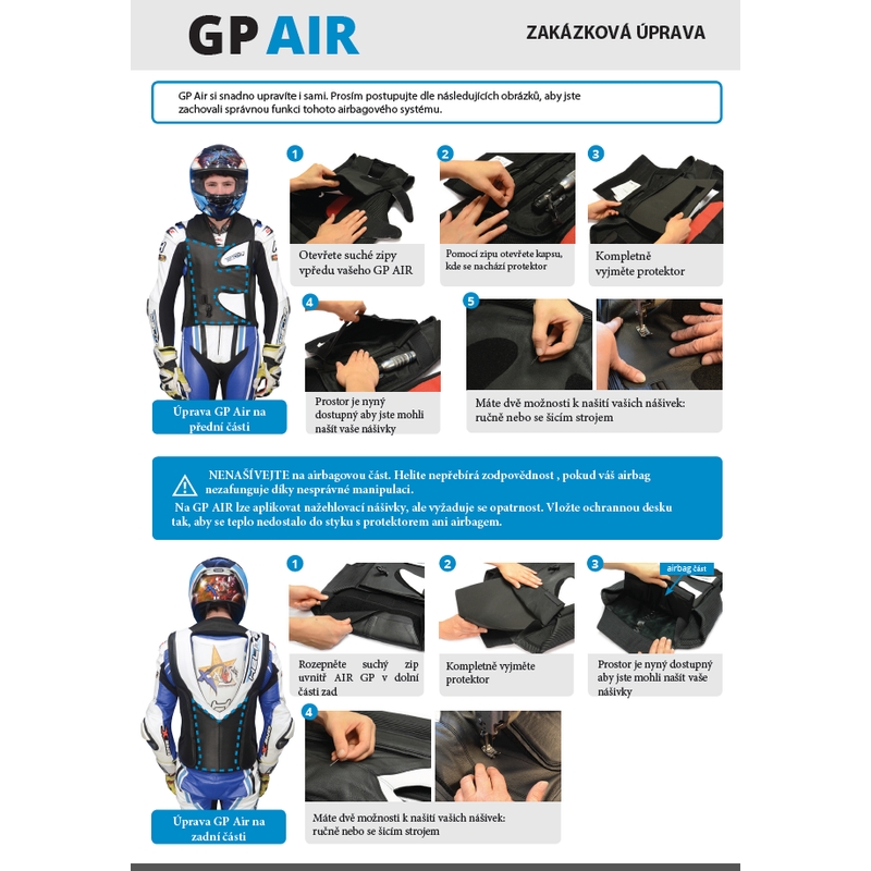 Chaleco airbag HELITE GP Air 2 blanco y negro