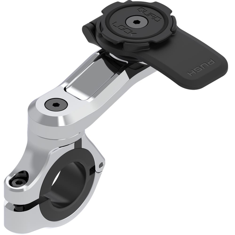 Soporte cromado para teléfono móvil Quad Lock® PRO para manillar