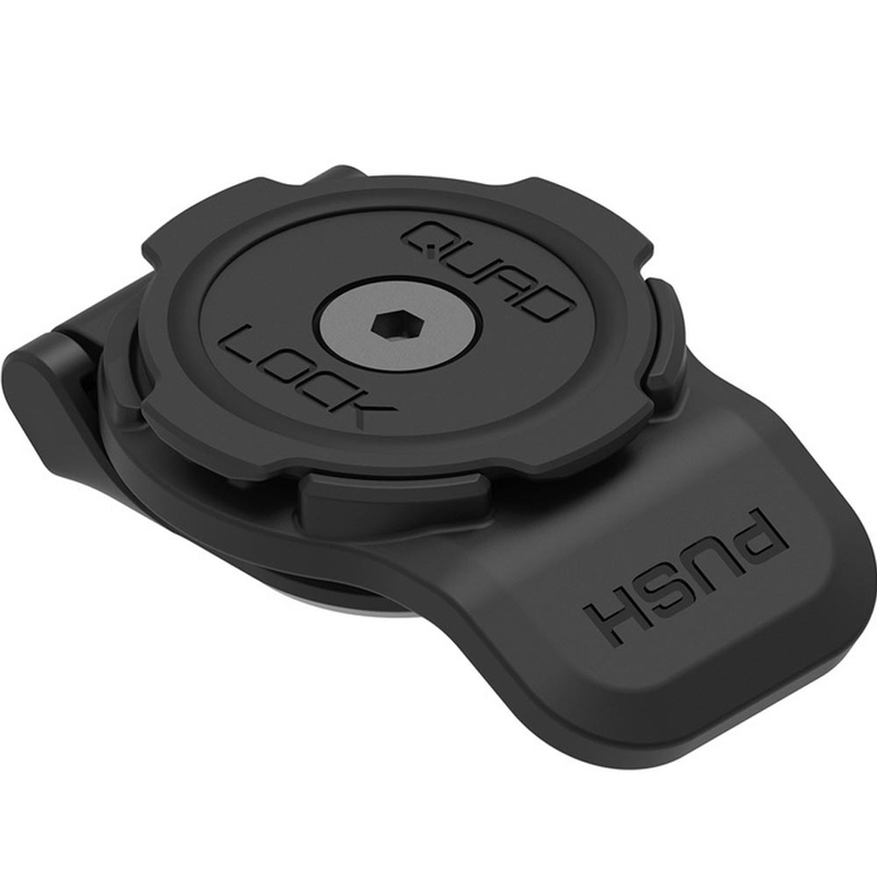 Soporte para teléfono móvil Quad Lock® 360 de palanca corta, color negro.