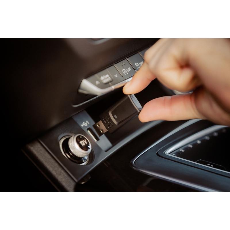 Adaptador inalámbrico Quad Lock® CarPlay/Android Auto negro