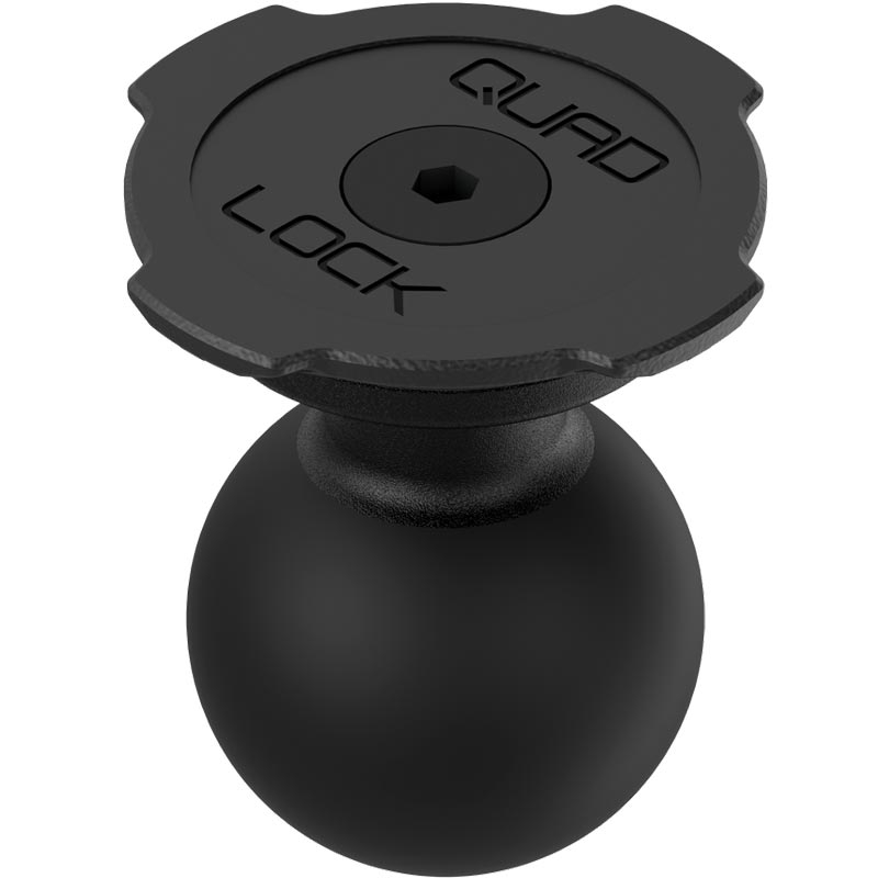Adaptadores de tapa superior de bola Quad Lock® para coche, color negro