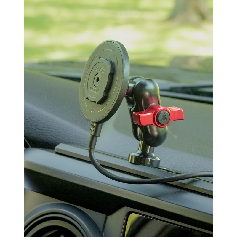 Adaptadores de tapa superior de bola Quad Lock® para coche, color negro