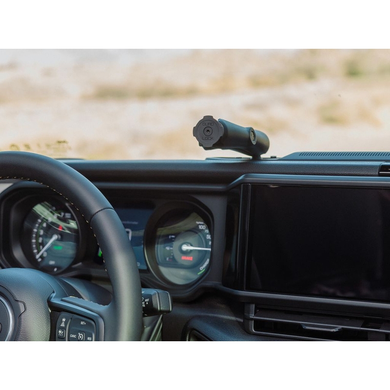 Adaptadores de tapa superior de bola Quad Lock® para coche, color negro