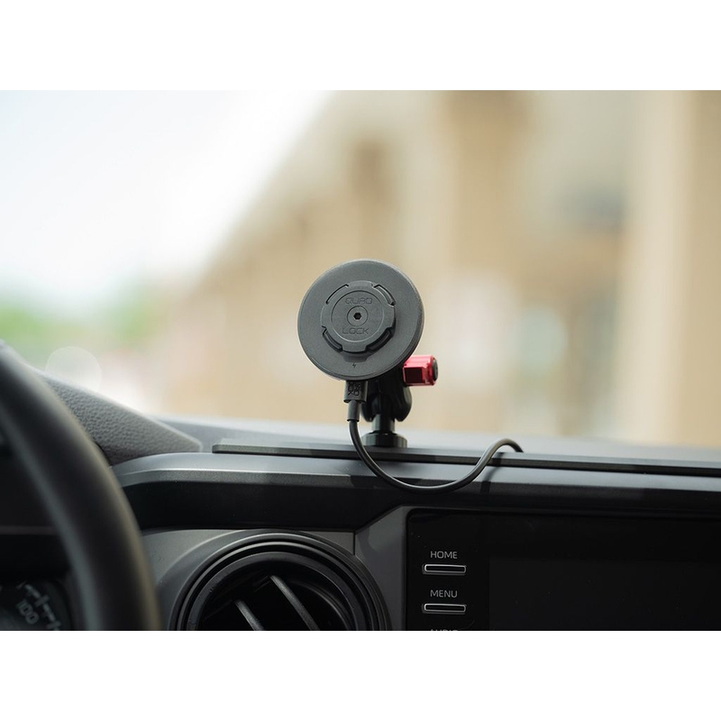 Adaptadores de tapa superior de bola Quad Lock® para coche, color negro