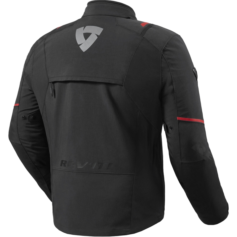 Chaqueta de moto Revit Fractal H2O negra