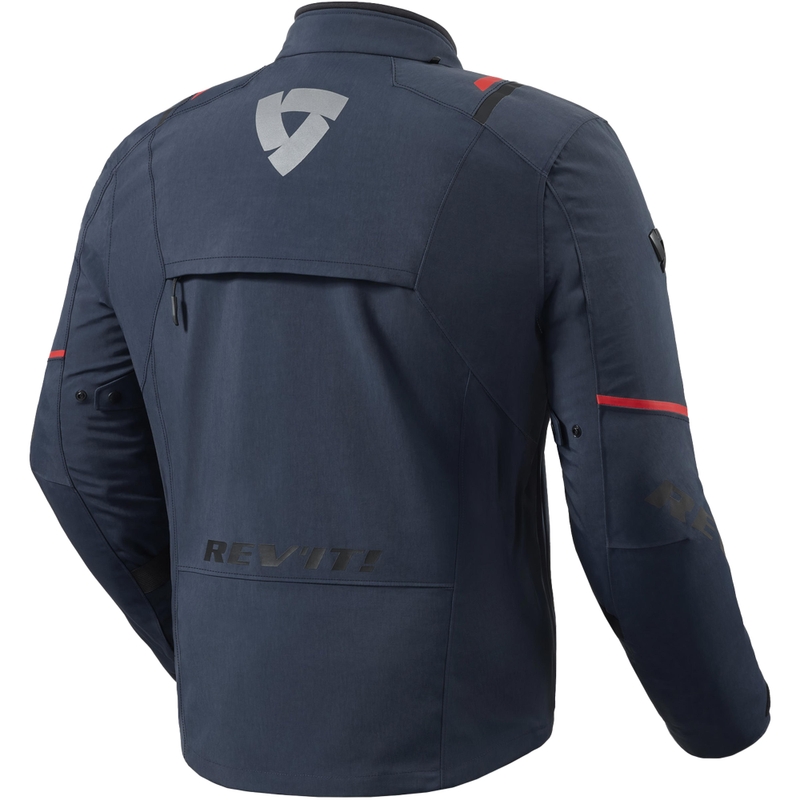 Chaqueta de moto Revit Fractal H2O azul oscuro