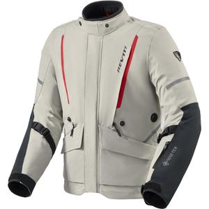 Chaqueta de moto Revit Vertical 2 GTX gris-rojo