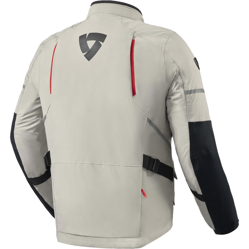 Chaqueta de moto Revit Vertical 2 GTX gris-rojo