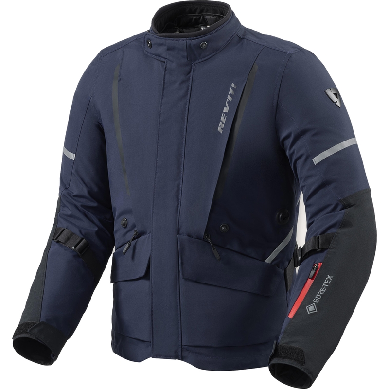 Chaqueta de moto Revit Vertical 2 GTX azul oscuro-negro