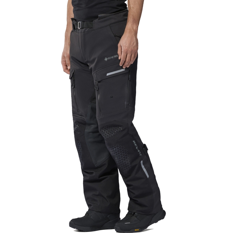 Pantalones de moto estándar Revit Defender 4 GTX negros