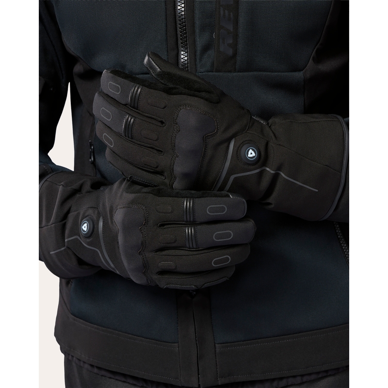 Guantes de moto calefactables Revit Liberty 2 H2O negros