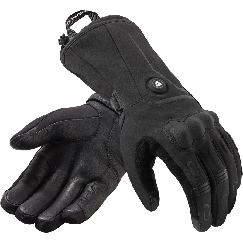Guantes de moto calefactables Revit Liberty 2 H2O para mujer, color negro.