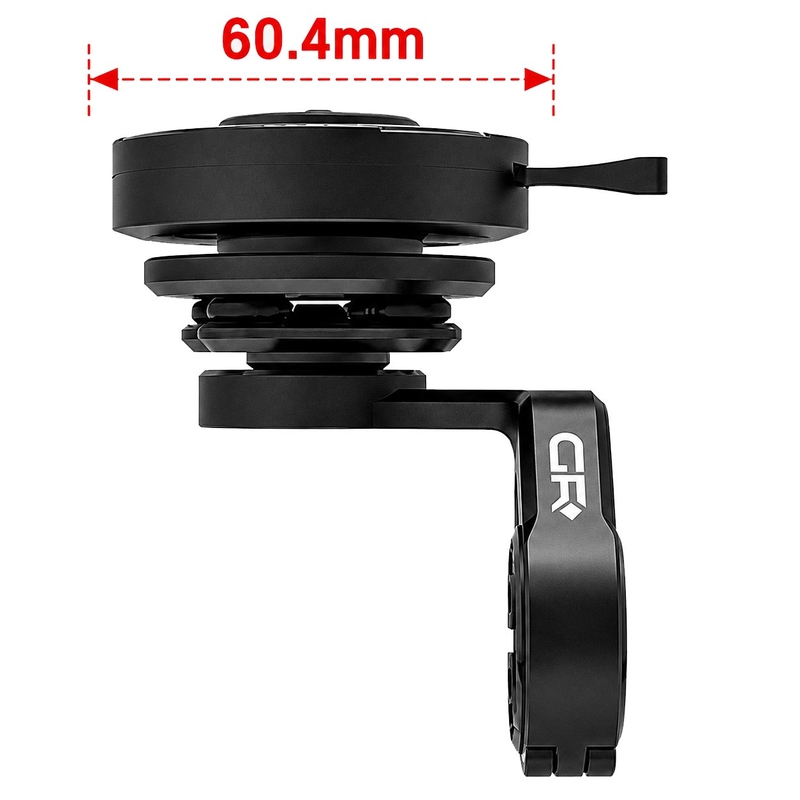 Soporte para teléfono móvil GRxplore MT10 curvo para manillar de motocicleta, color negro.