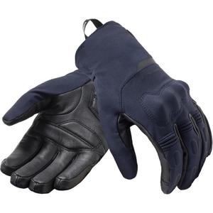 Guantes de moto Revit Cassini 2 H2O para mujer, color azul oscuro-negro.