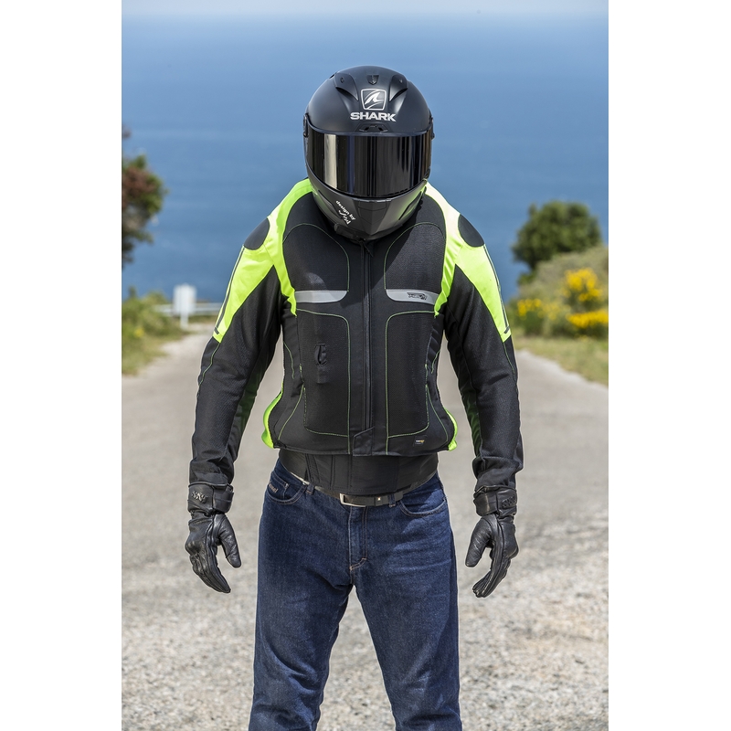 Chaqueta airbag HELITE Vented negro-amarillo fluo