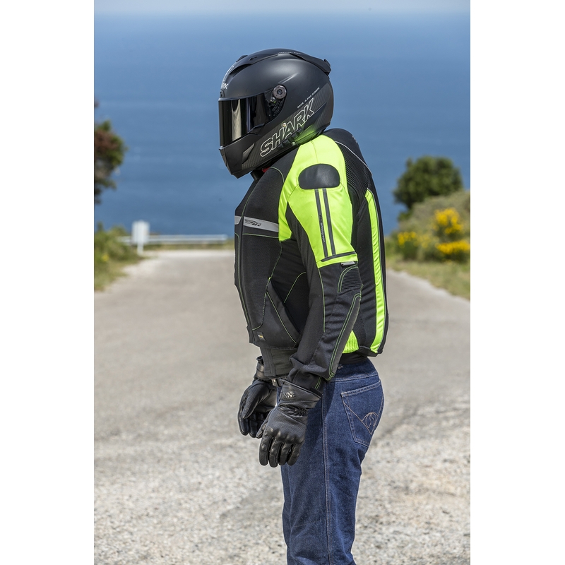 Chaqueta airbag HELITE Vented negro-amarillo fluo