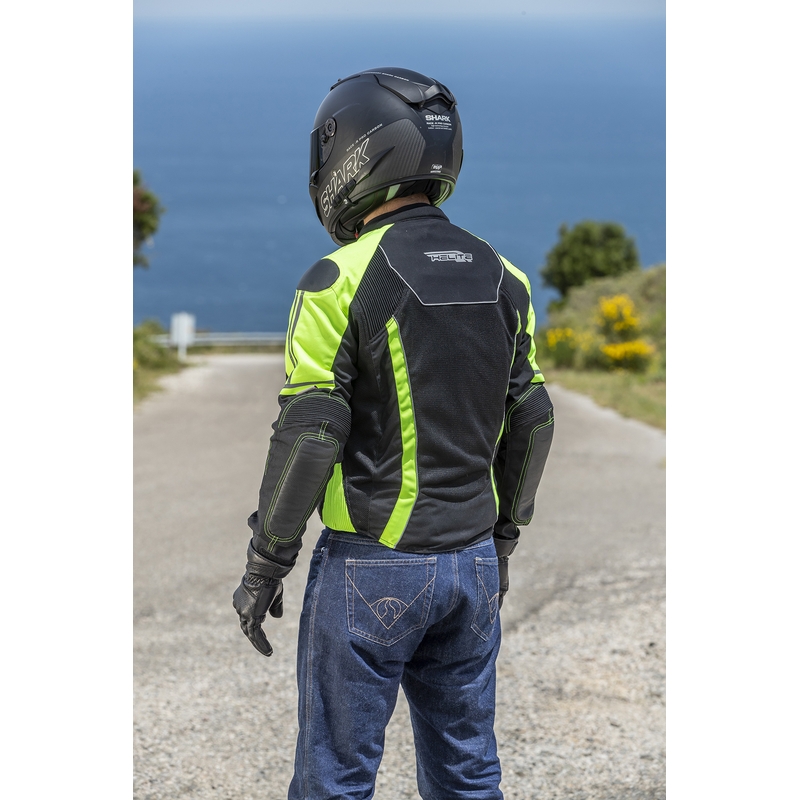 Chaqueta airbag HELITE Vented negro-amarillo fluo