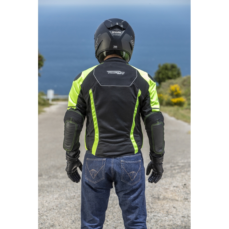 Chaqueta airbag HELITE Vented negro-amarillo fluo