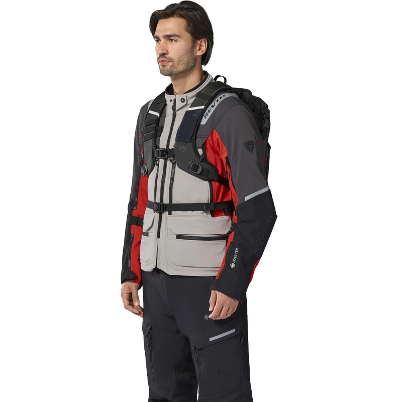 Mochila para motocicleta Revit Bauxite H2O gris-negro 18 l