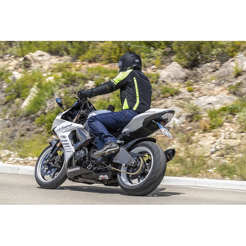Chaqueta airbag HELITE Vented negro-amarillo fluo