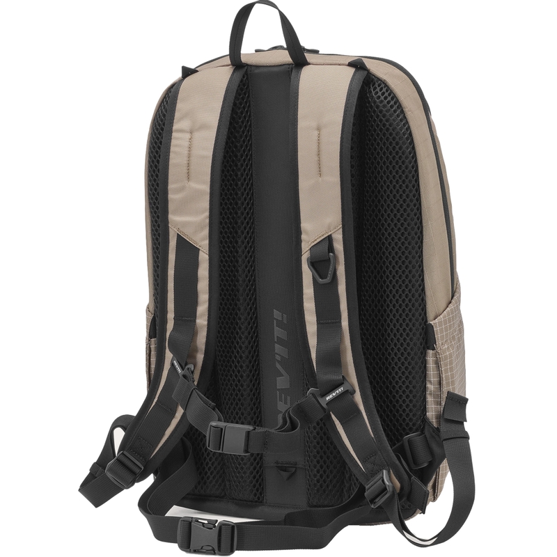 Mochila para moto Revit Saroa color arena-negro 22 l