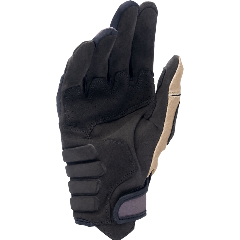 Guantes de motocross Alpinestars Techdura negro-marrón-rojo fluo