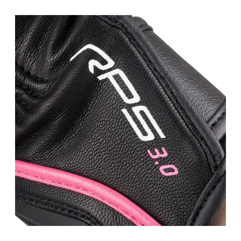 Guantes de moto para mujer Oxford RP-5 3.0 negro-blanco-rosa