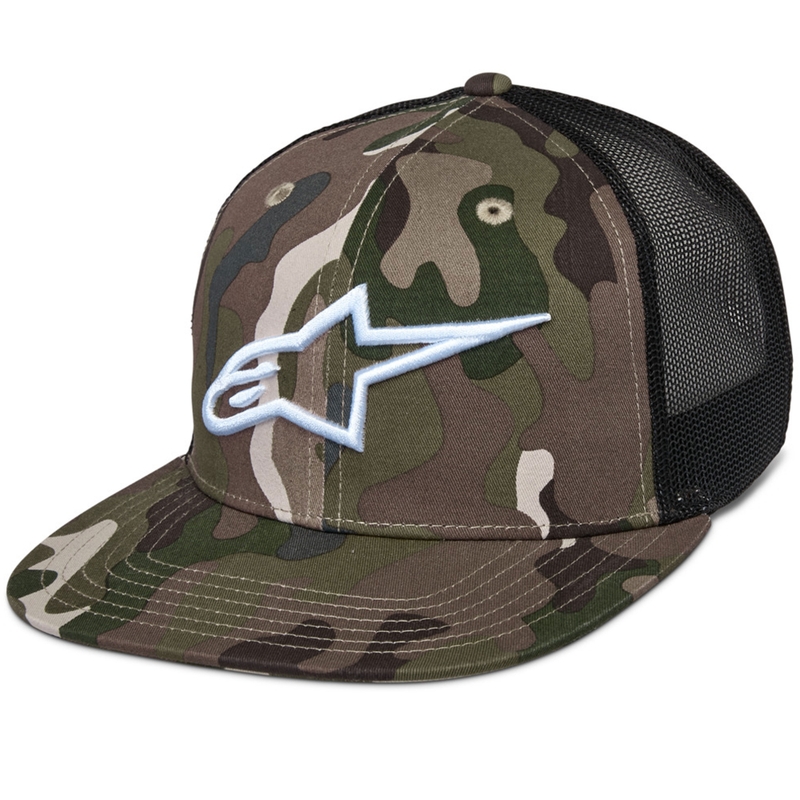 Gorra Alpinestars Corp verde camuflaje negro