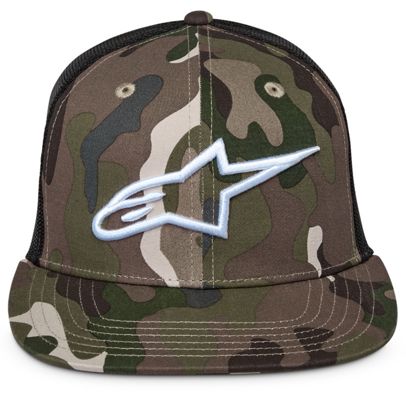 Gorra Alpinestars Corp verde camuflaje negro