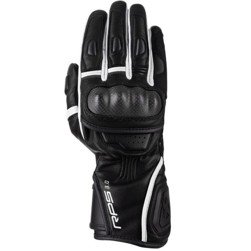 Guantes de moto Oxford RP-5 3.0, color negro y blanco.