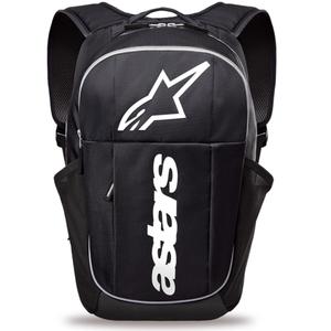 Mochila Alpinestars GFX Boss de 20 L, color negro y blanco.