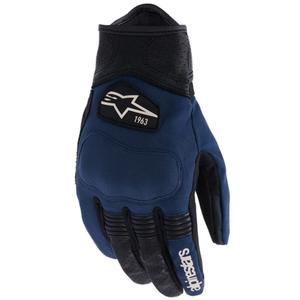 Guantes de moto Alpinestars Tracker azul oscuro-negro