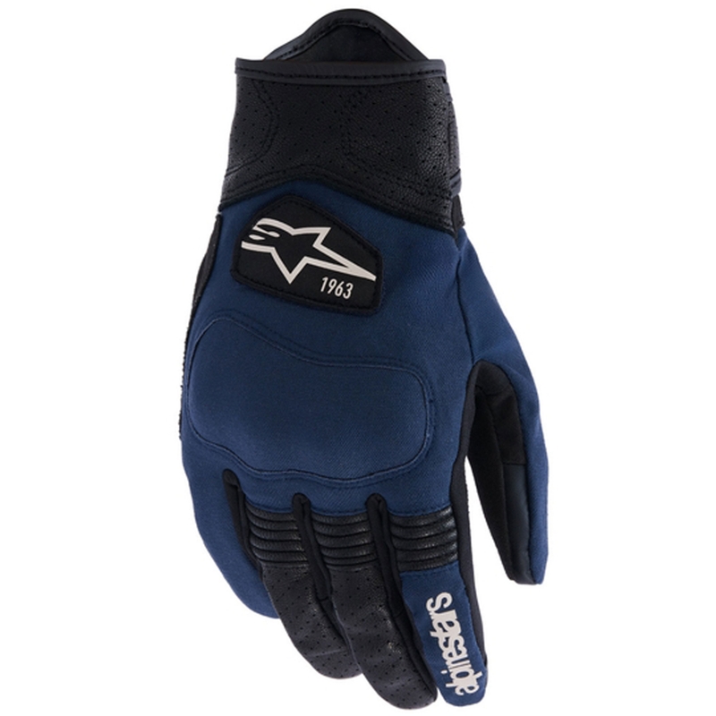 Guantes de moto Alpinestars Tracker azul oscuro-negro