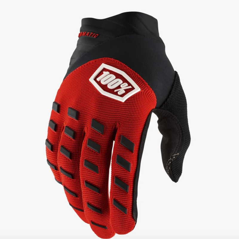 Guantes de motocross para niños 100% Airmatic rojo-negro