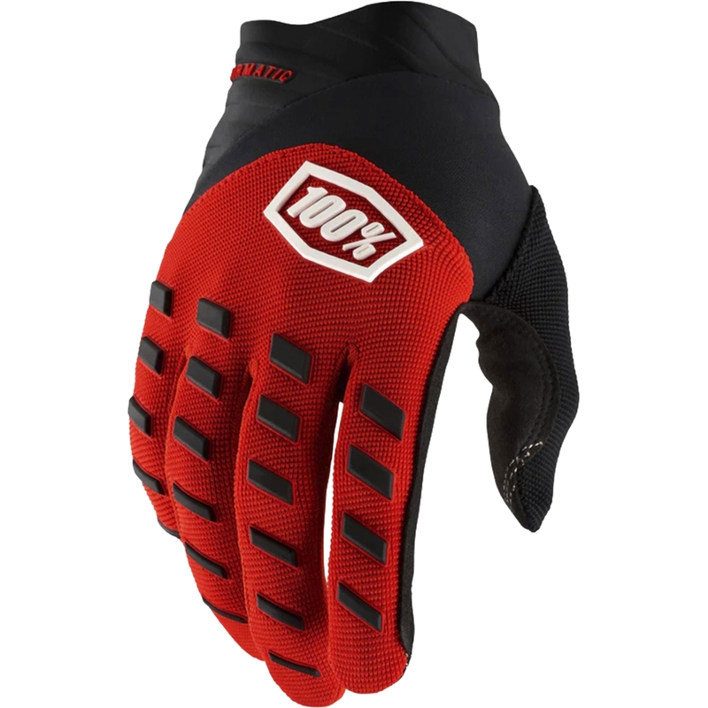 Guantes de motocross para niños 100% Airmatic rojo-negro