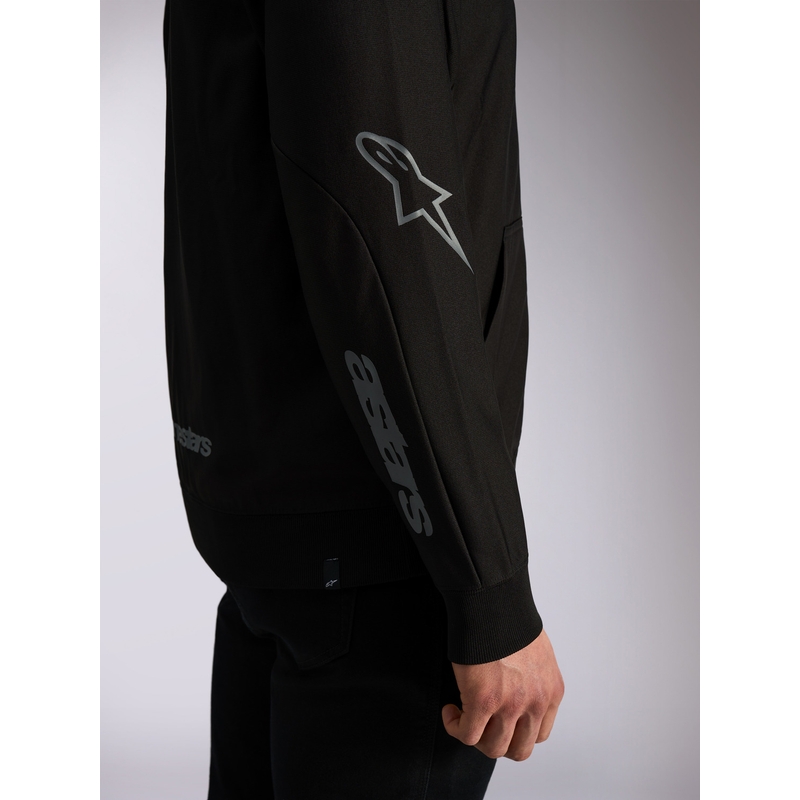Sudadera con capucha Alpinestars Sessions 3 negra-gris