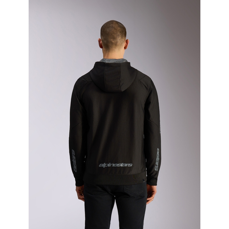 Sudadera con capucha Alpinestars Sessions 3 negra-gris