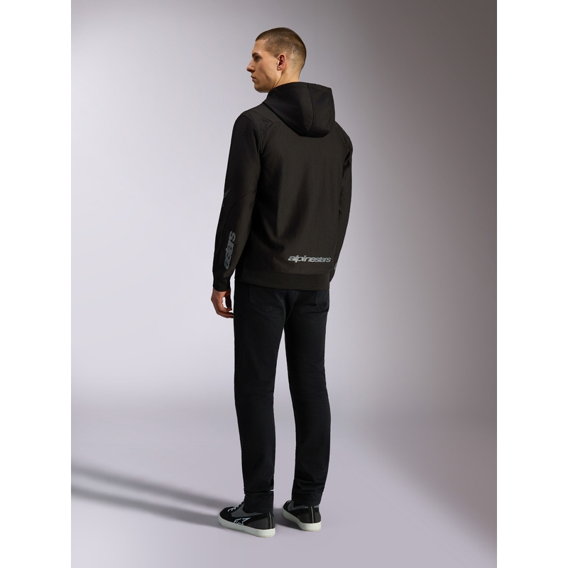 Sudadera con capucha Alpinestars Sessions 3 negra-gris