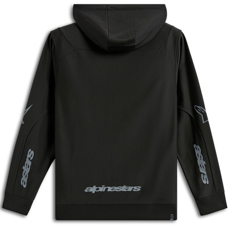 Sudadera con capucha Alpinestars Sessions 3 negra-gris