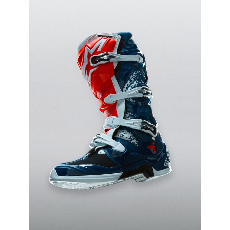 Botas de motocross Alpinestars TECH 7 UNITY rojo-blanco-azul