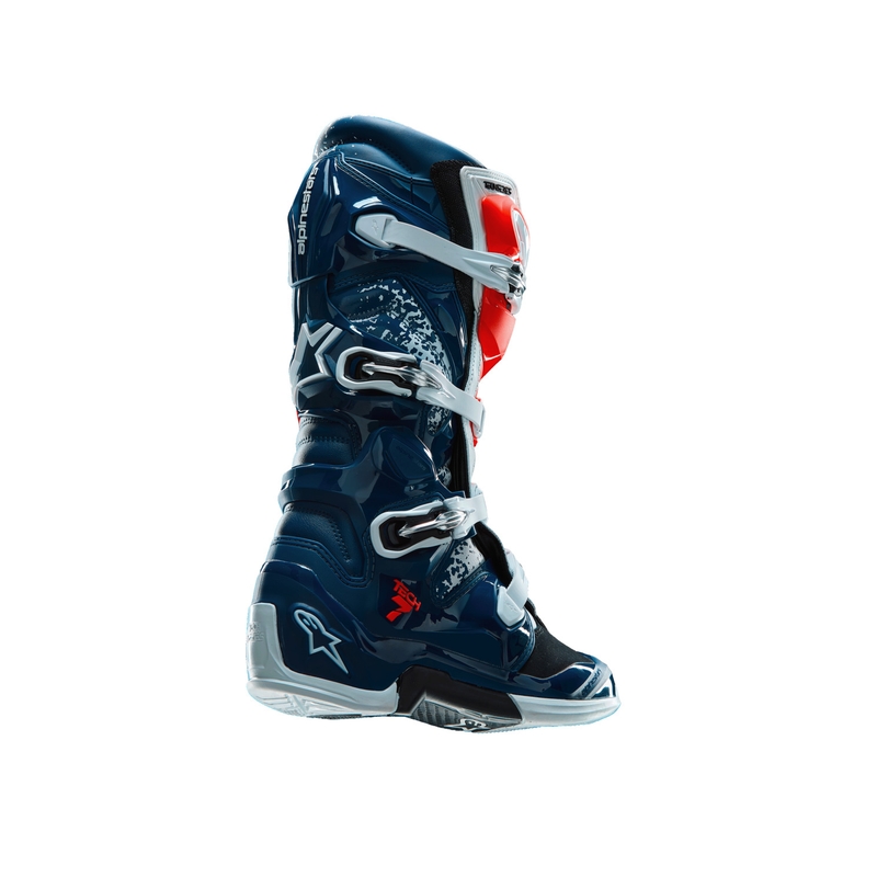Botas de motocross Alpinestars TECH 7 UNITY rojo-blanco-azul